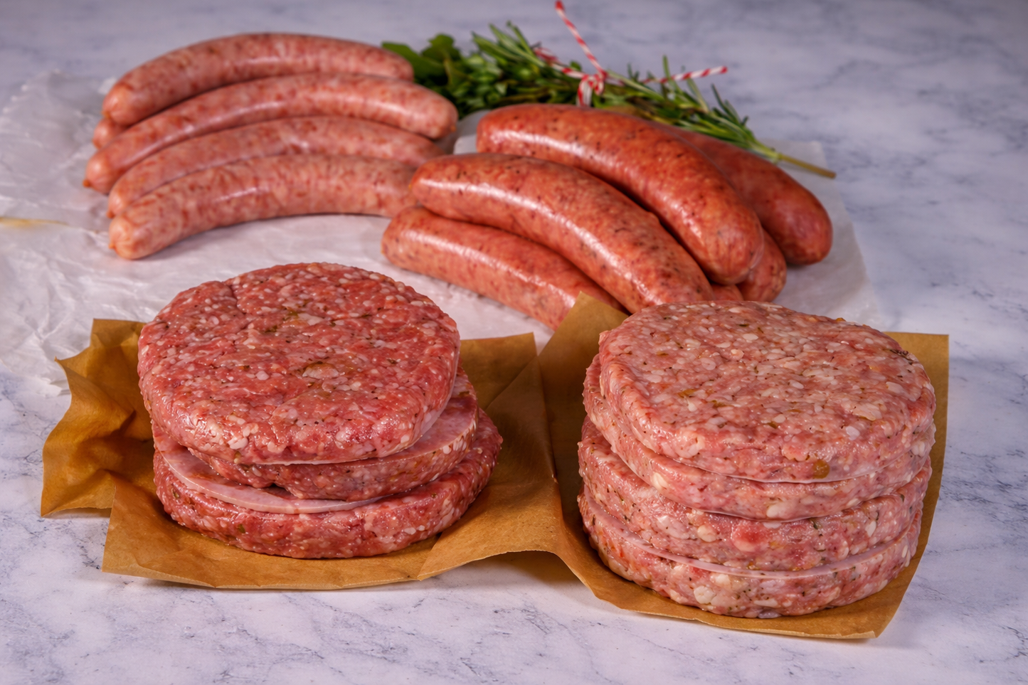 Burger & Sausage BBQ box